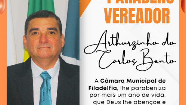 PARABÉNS VEREADOR